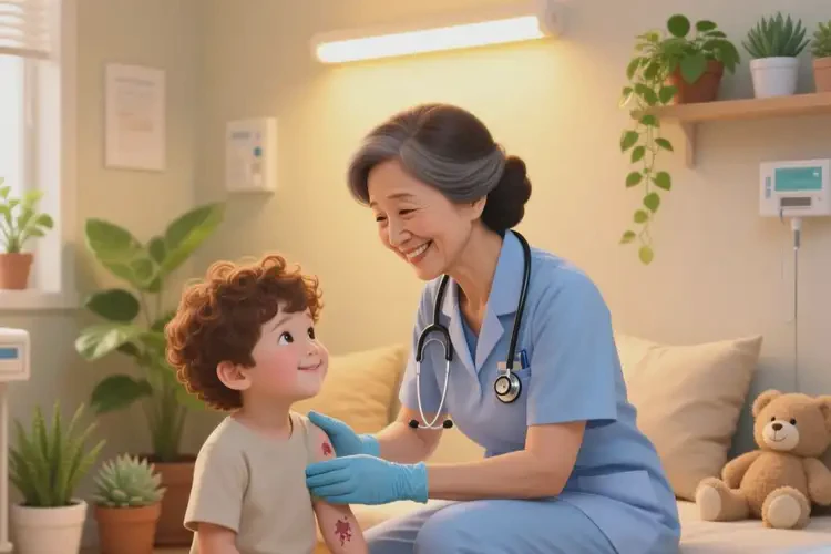 儿童肚子上偶尔长湿疹能治好吗(图3)