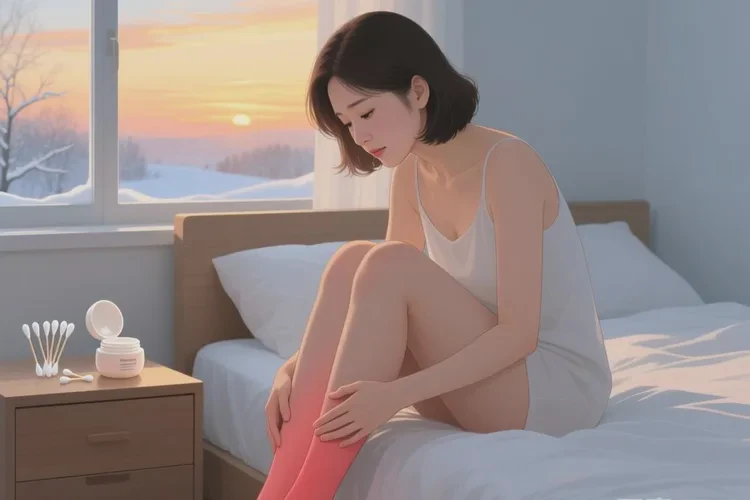 女人小腿上长湿疹能靠自己自愈吗(图1)