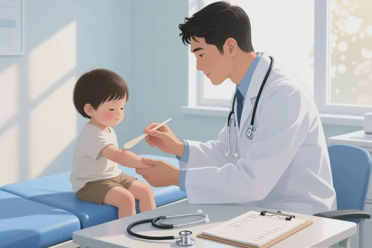 宝宝手臂上长湿疹可以治愈吗(图2)