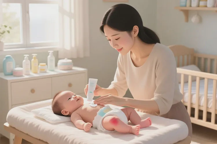 婴儿大腿长湿疹可以治愈吗(图1)