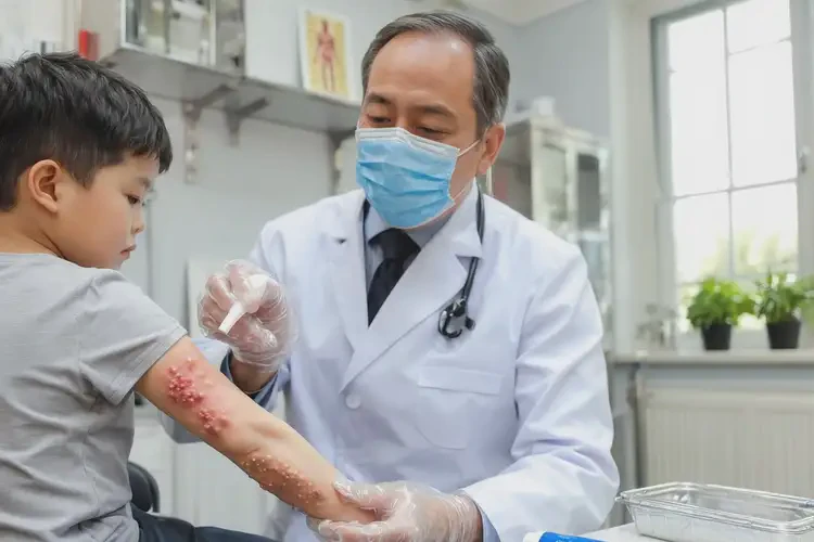 小孩手臂起湿疹能治好吗(图3)