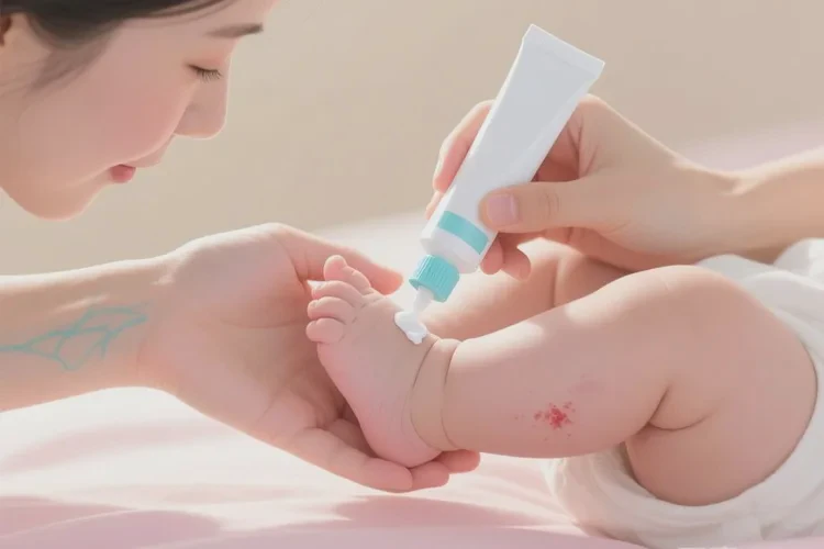 婴儿大腿上偶尔长湿疹可以治愈吗(图3)