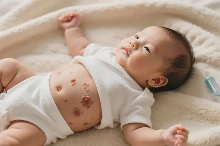 婴儿肚子上出现湿疹能治好吗(图2)