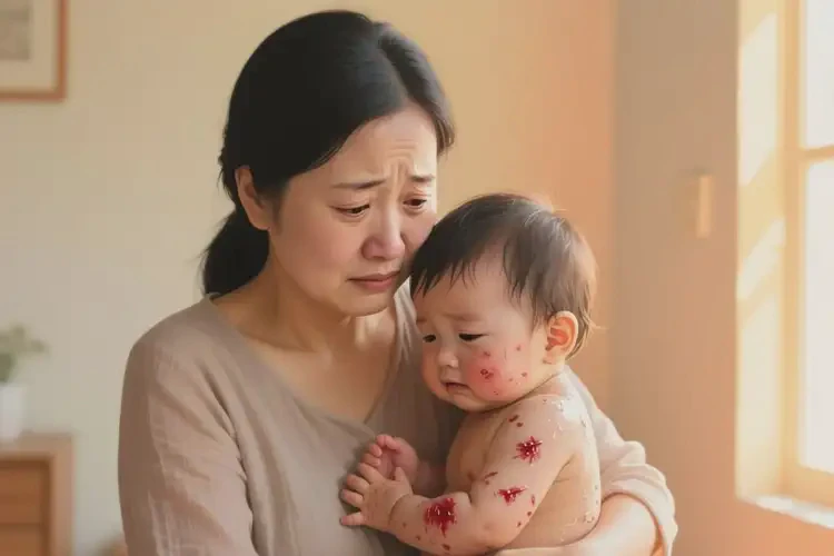 儿童全身容易长湿疹能治好吗(图1)