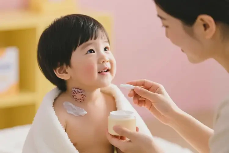 孩子脖子上出湿疹能治好吗(图3)