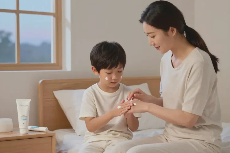 小孩大腿上有湿疹可以治愈吗(图1)