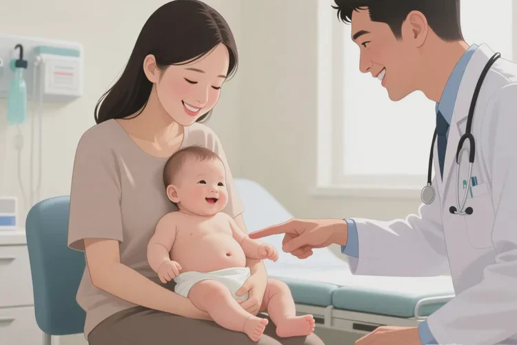 婴儿肚子上容易起湿疹可以治愈吗(图1)