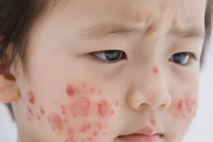 儿童脸上经常长湿疹能治好吗(图4)
