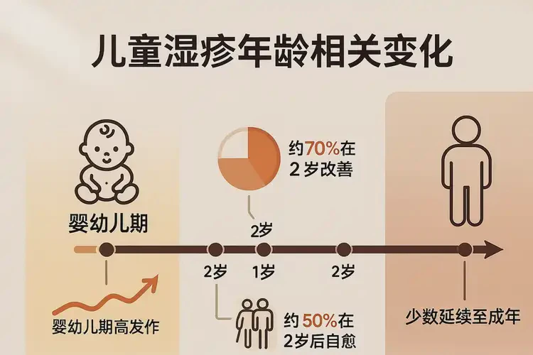 小孩身上容易长湿疹能治好吗(图1)