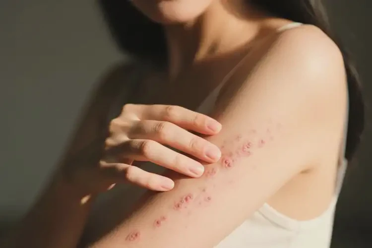 女性手臂上有湿疹能治好吗(图3)