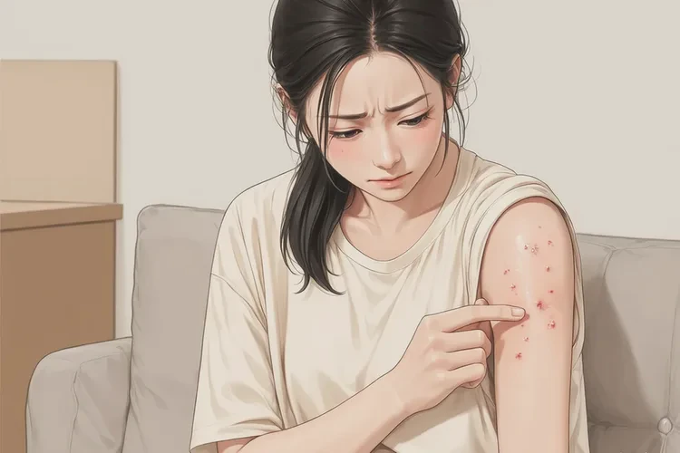 产妇手臂偶尔起湿疹可以治愈吗(图1)