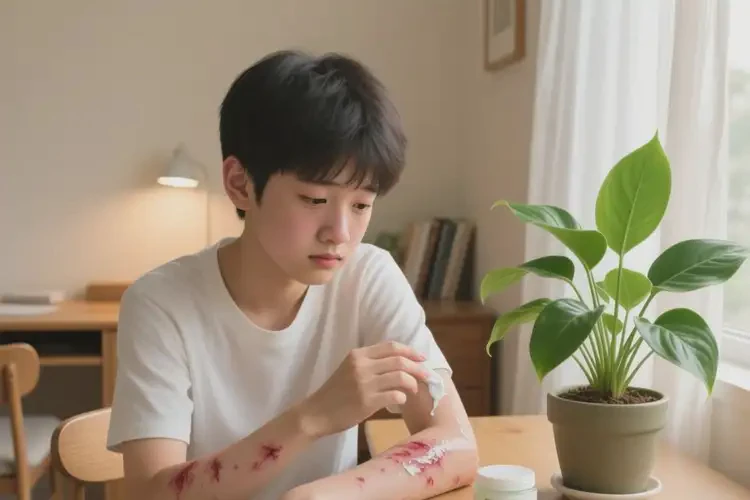 青少年手臂上起湿疹可以彻底自愈吗(图1)