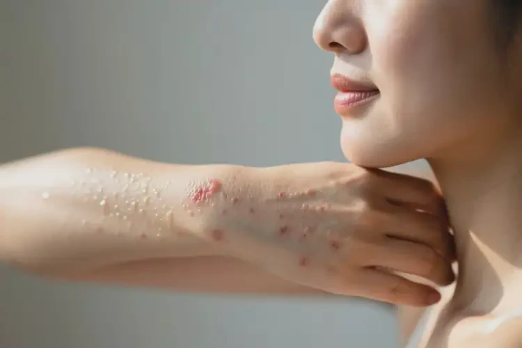 女人手臂上有湿疹可以彻底自愈吗(图2)