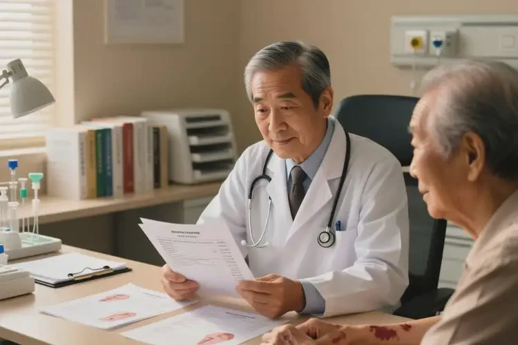 老年人四肢出现湿疹能治好吗(图1)