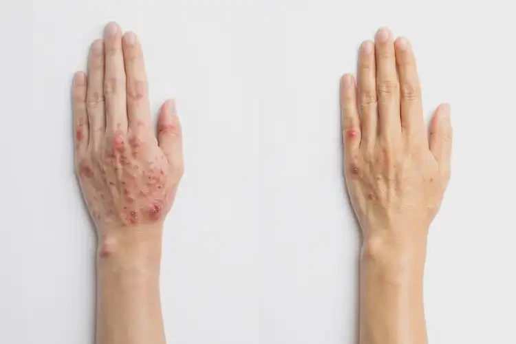 孩子手上长湿疹能治好吗(图1)