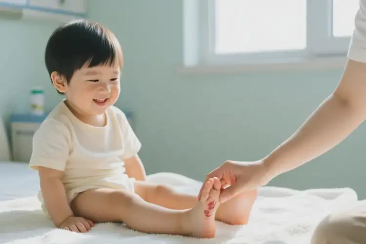 孩子脚上有湿疹能治好吗(图3)