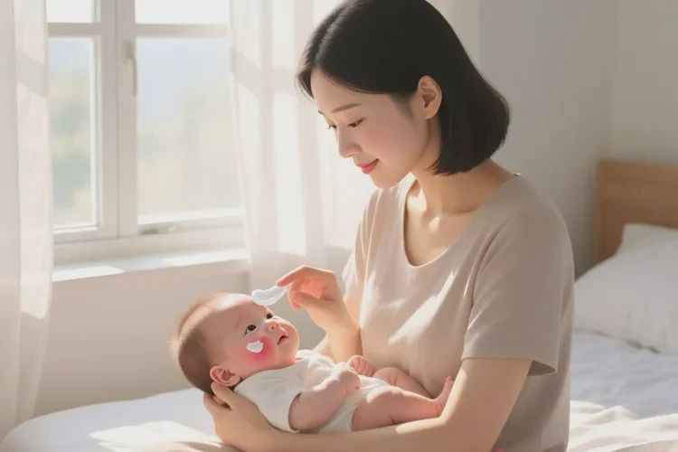 宝宝脸上容易长湿疹可以治愈吗(图1)