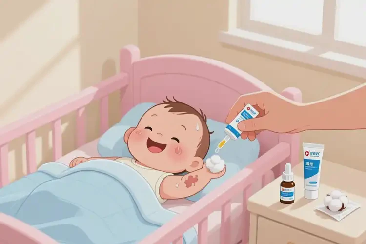 小孩身上偶尔长湿疹能治好吗(图1)