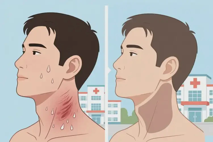 男性脖子上容易长湿疹能治好吗(图2)