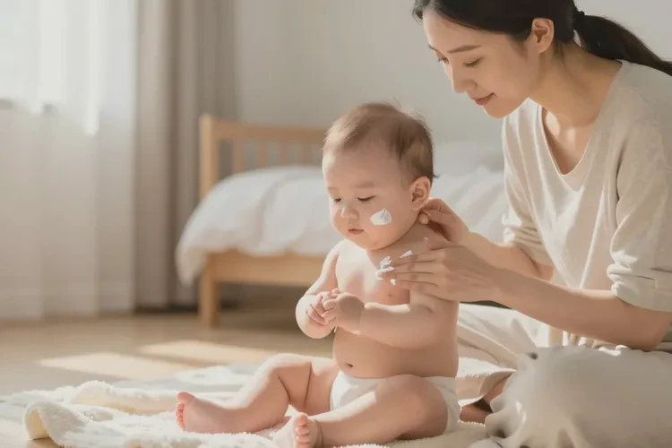 婴儿手臂上偶尔长湿疹可以治愈吗(图1)