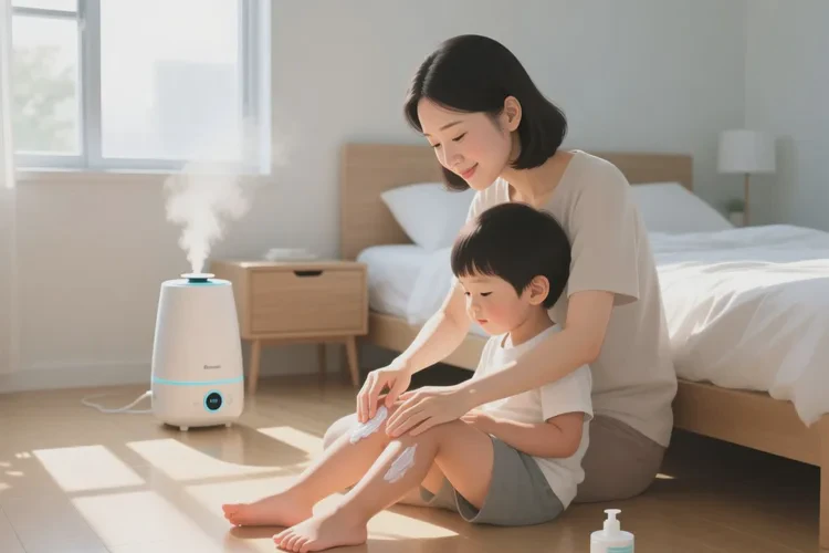 小孩小腿上起湿疹可以治愈吗(图1)