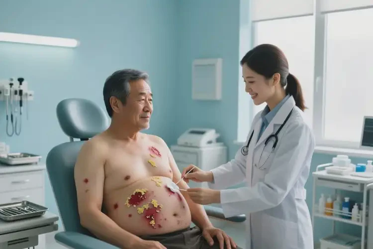 男性肚子上出现湿疹能治好吗(图1)