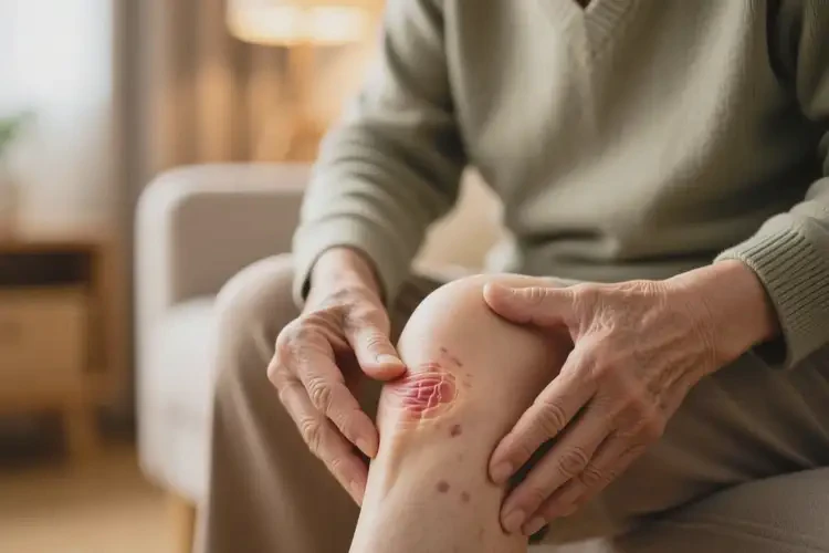 老人大腿偶尔长湿疹能治好吗(图1)