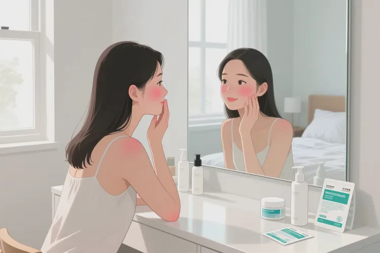 女性面部容易长湿疹可以治愈吗(图1)