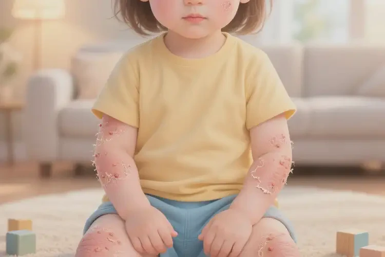 儿童四肢有湿疹能治好吗(图4)