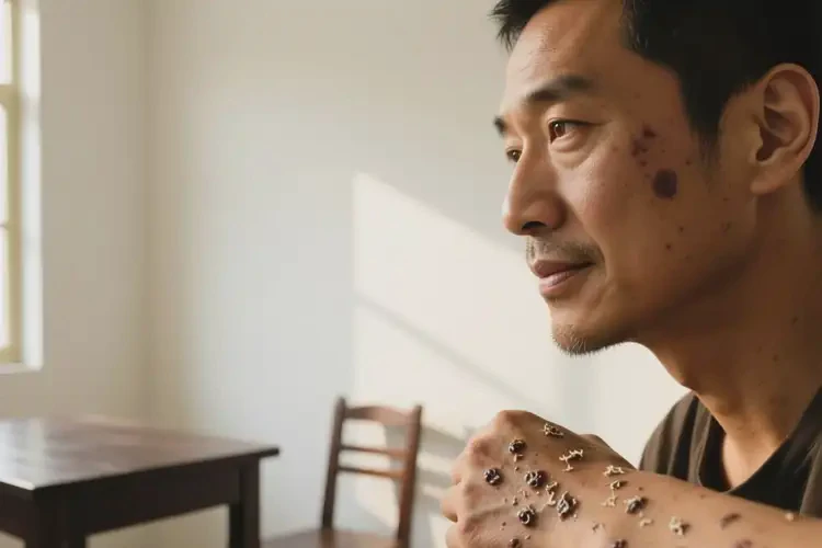 男性手臂经常长湿疹能治好吗(图1)