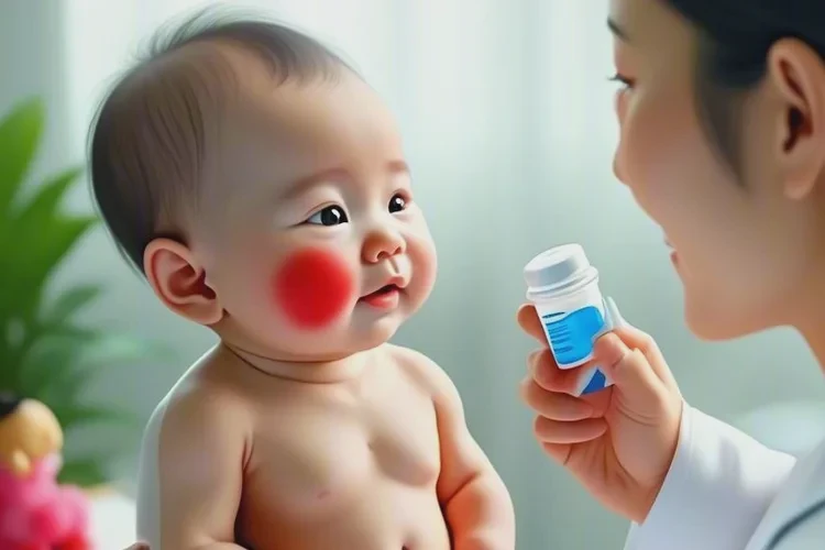 小儿面部长湿疹能治愈吗(图1)