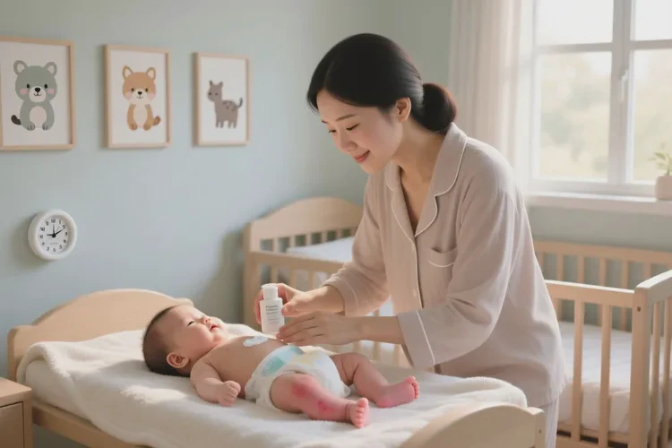 婴儿小腿上出湿疹可以治愈吗(图1)