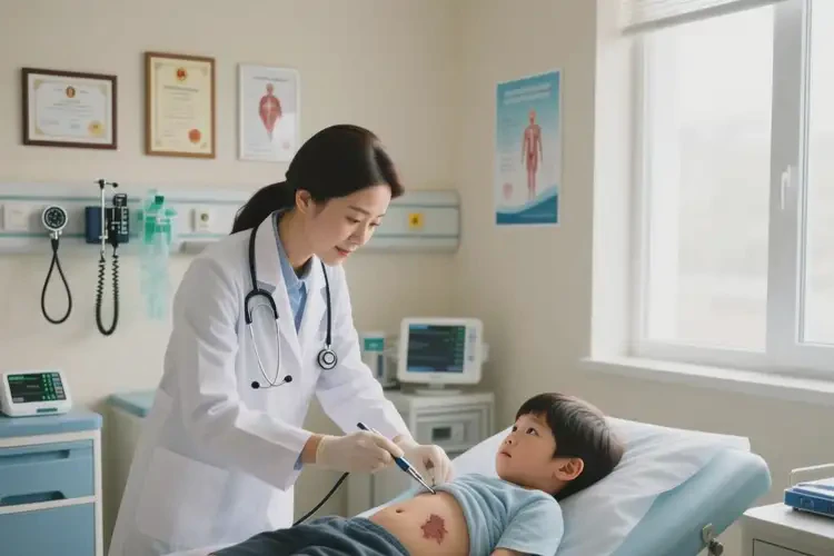 小孩肚子长湿疹能治好吗(图4)