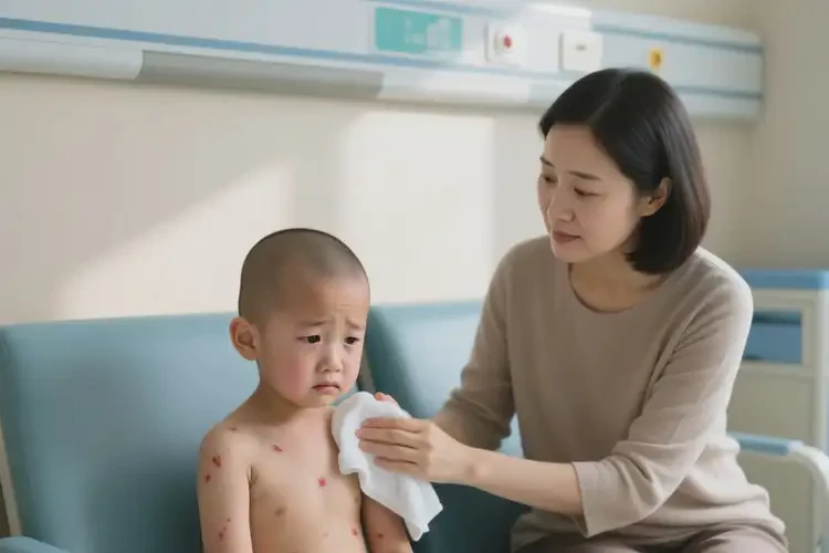 小孩脖子上出湿疹能治好吗(图1)