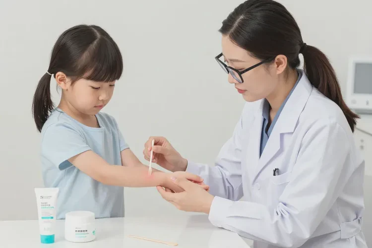 小孩手臂出湿疹可以治愈吗(图2)