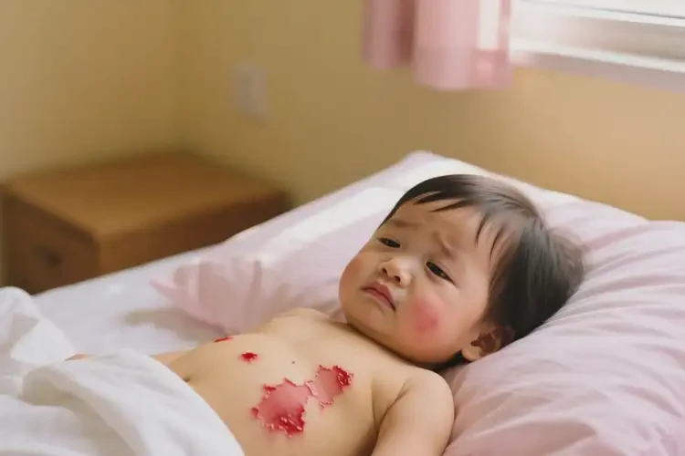 幼儿肚子出现湿疹不管它会自己自愈吗(图3)