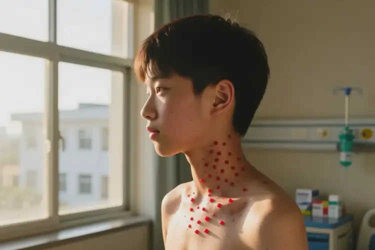 青少年脖子上出湿疹不管它会自己好吗(图2)