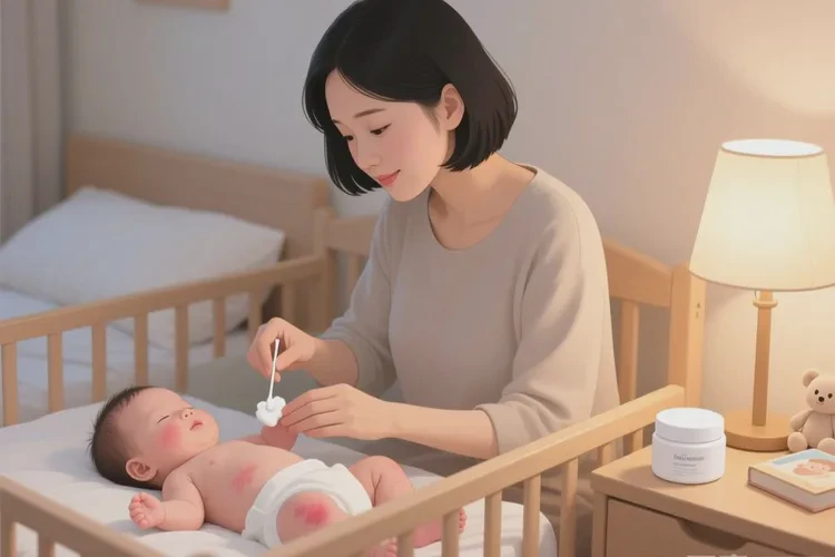 宝宝手臂偶尔起湿疹可以治愈吗(图1)