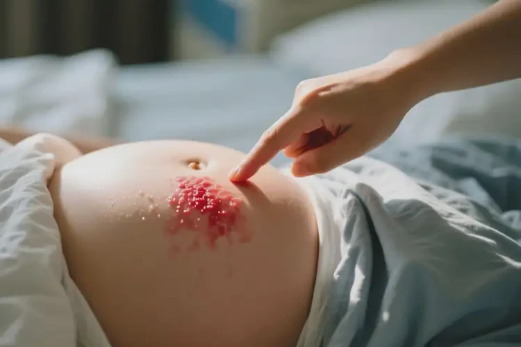 产妇肚子上长湿疹能治好吗(图1)