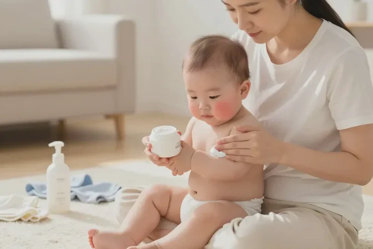 婴幼儿面部起湿疹可以治愈吗(图1)