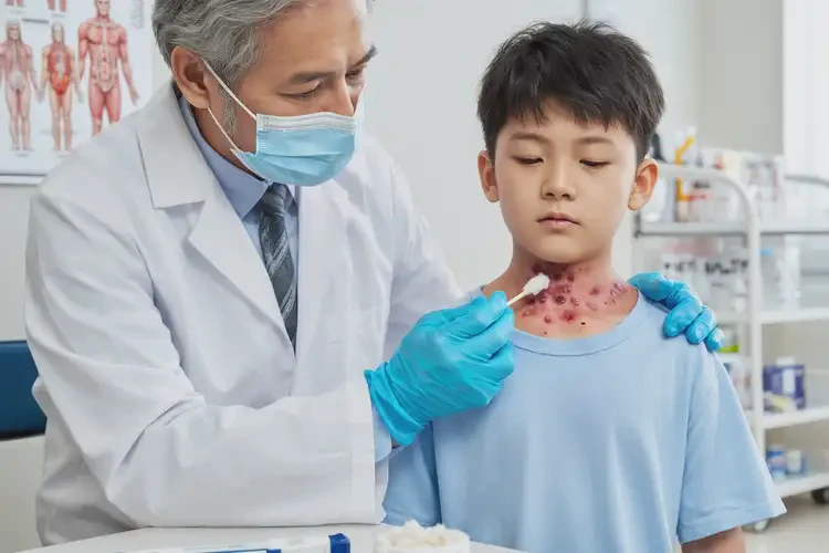 儿童脖子容易长湿疹能治好吗(图2)