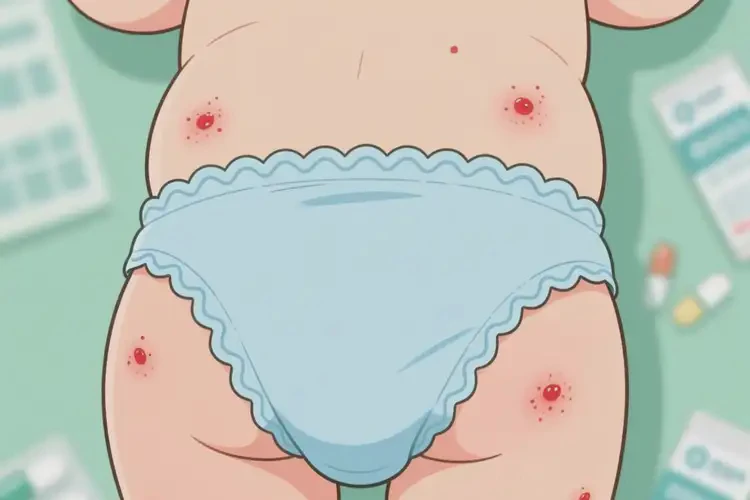 孩子屁股上偶尔长湿疹能治好吗(图2)