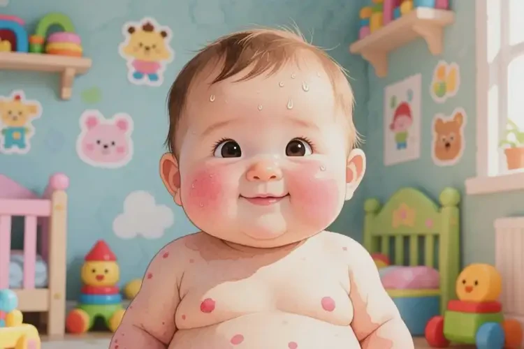 孩子肚子上有湿疹能治好吗(图3)