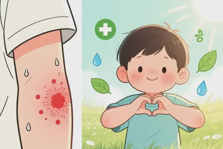 小孩手臂出现湿疹能治好吗(图3)