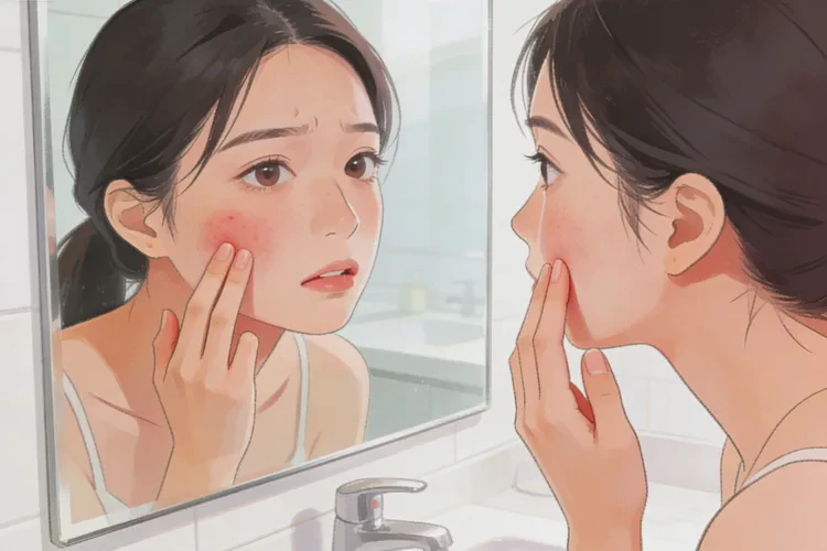 女人脸上出现湿疹能靠自己自愈吗(图1)