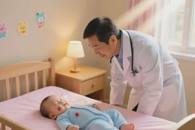 幼儿面部容易长湿疹不管它会自己好吗(图1)