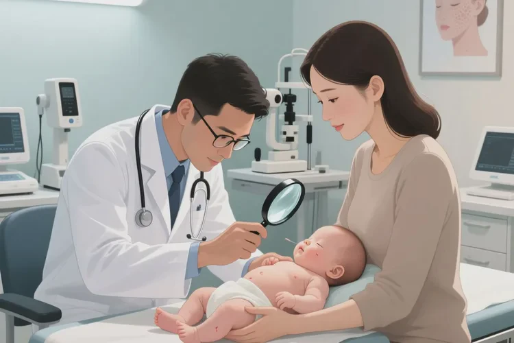 宝宝脸上容易起湿疹可以治愈吗(图2)