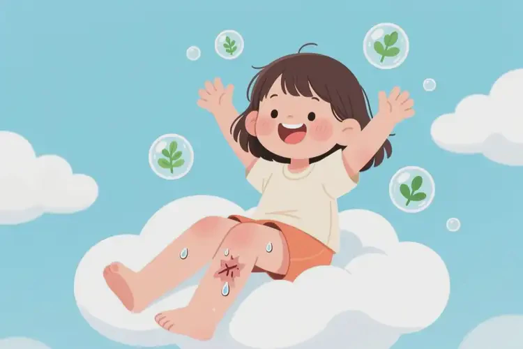 小孩大腿容易长湿疹能治好吗(图1)