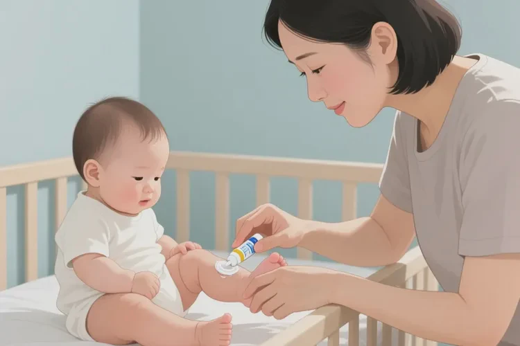 婴儿小腿上经常长湿疹可以治愈吗(图1)