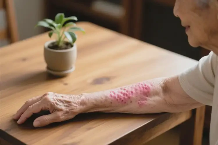 老年人手臂上出湿疹能治好吗(图2)